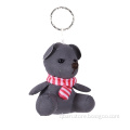 Reflective safety key ring doll with scarf